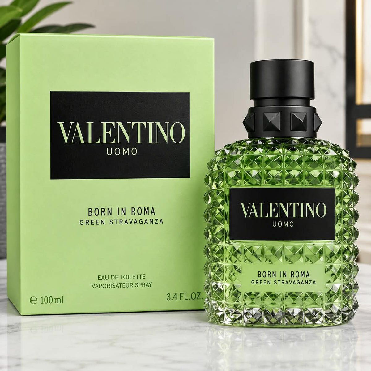 Valentino Born in Roma Green Stravaganza Eau de Toilette for Men