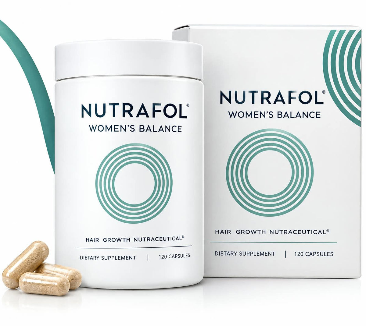 Nutrafol Women’s Balance Hair Growth Supplement – 120 Capsules