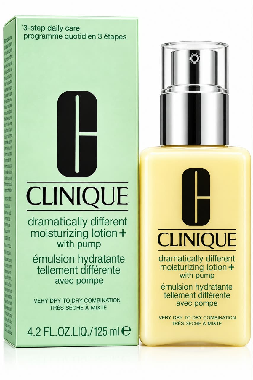 Clinique Dramatically Different Moisturizing Lotion+ with Pump 125ml – 3-Step Daily Skincare