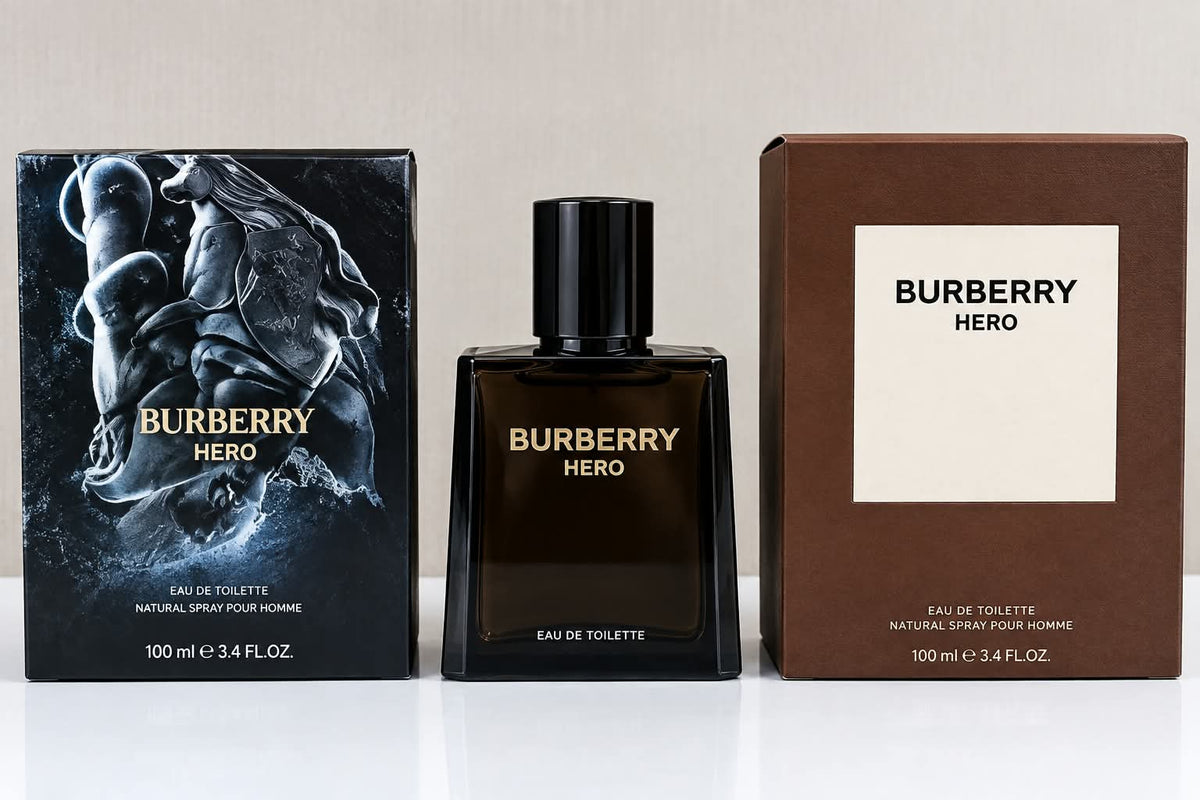 Burberry Hero Eau de Toilette for Men – Woody Aromatic Fragrance