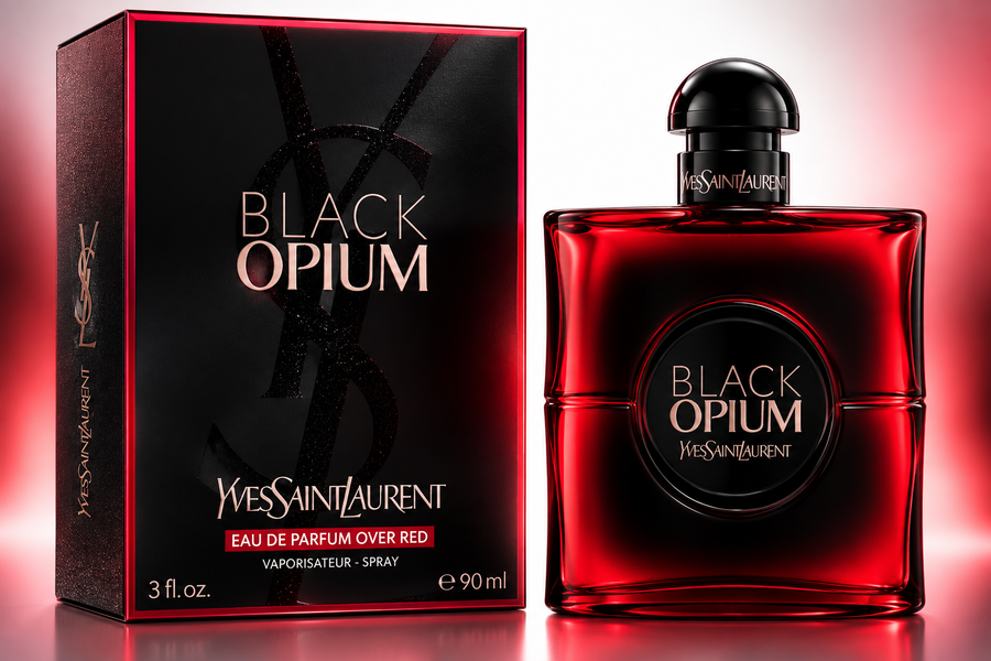 Black Opium Over Red by Yves Saint Laurent for Women - 3 oz EDP Spray